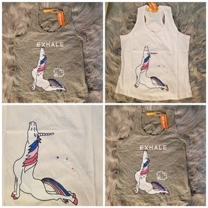 4pc "Exhale" Graphic Tanks